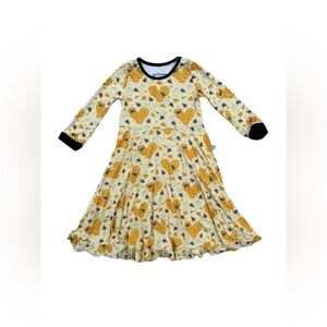 Pure Bambino's Size 5/6T Bee Mine Bamboo Journey Dress